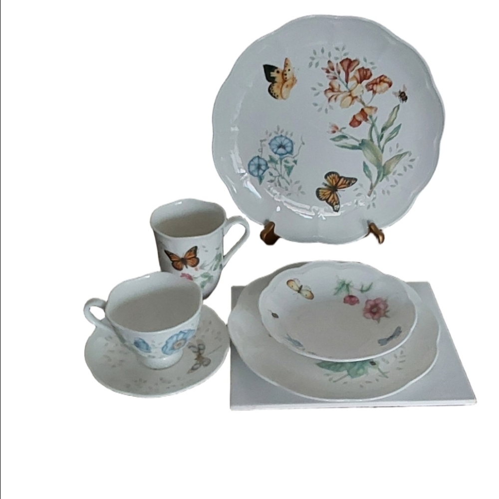 Lenox Butterfly Meadow 5 Piece Place Setting Dinnerware Set